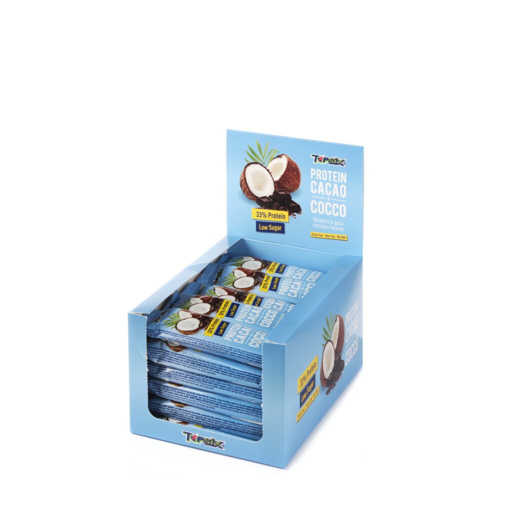 barrette proteiche cacao e cocco