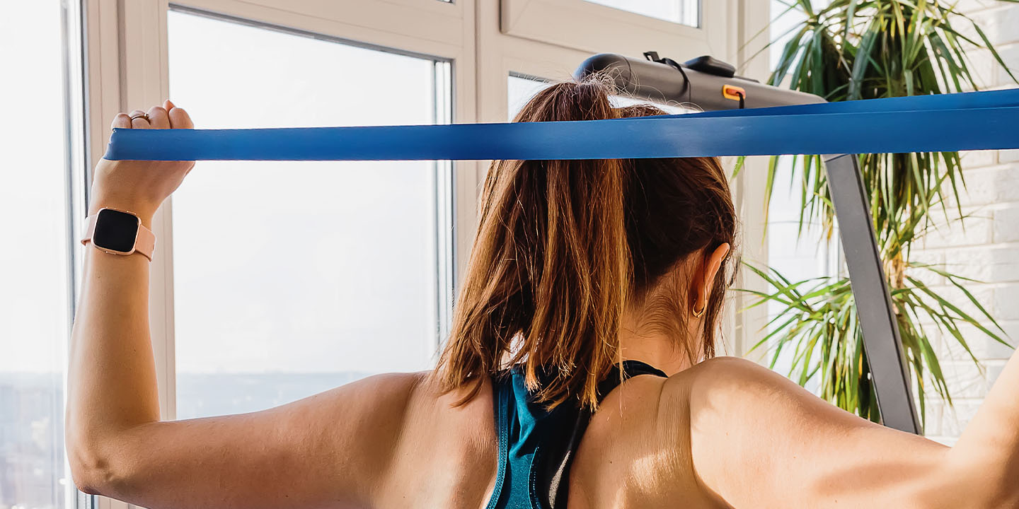 ginnastica con elastici
