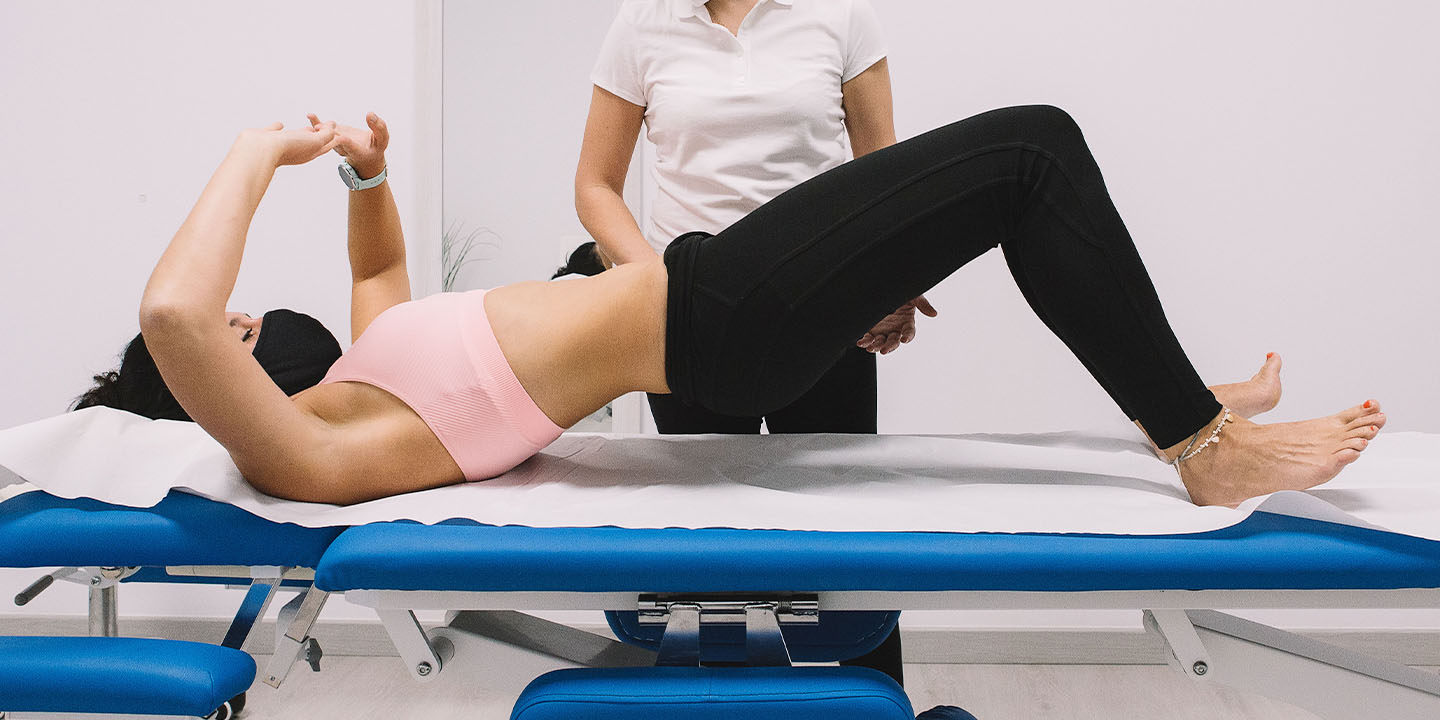 fisioterapia su lettino